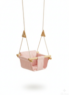 Luxury Baby Indoor Hanging Swing Seat with Wooden Bead Support