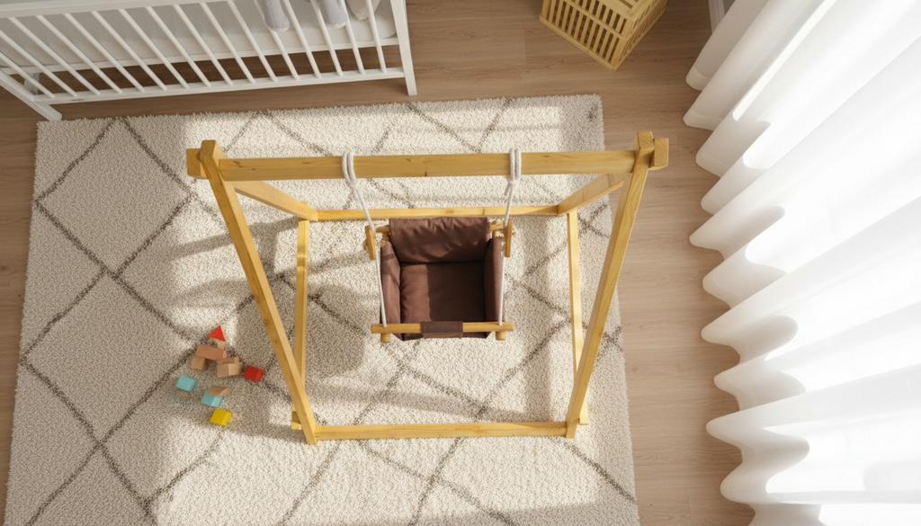 Baby Littlesoul Wooden Baby Play Swing | Fun & Safe Jhoola