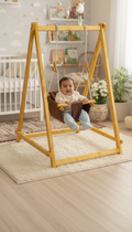 Baby Littlesoul Wooden Baby Play Swing | Fun & Safe Jhoola